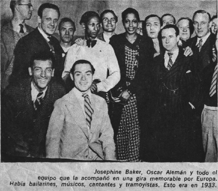 Oscar Aleman con Josephine Baker 1933