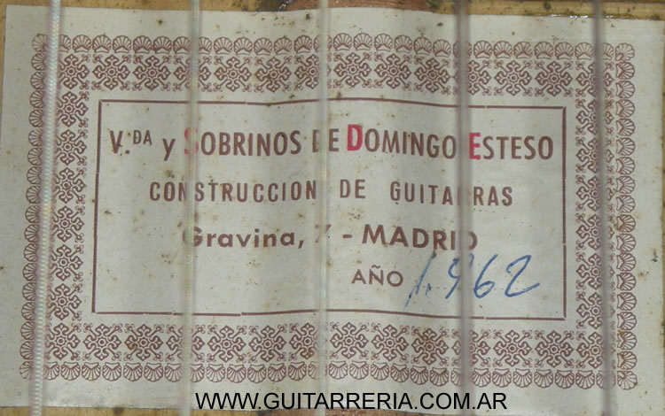 Vda y Sobrinos de Domingo Esteso - 1962 