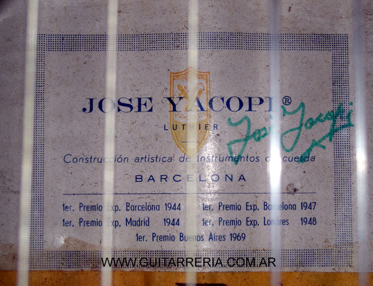 Yacopi José - 1970 decade signed 