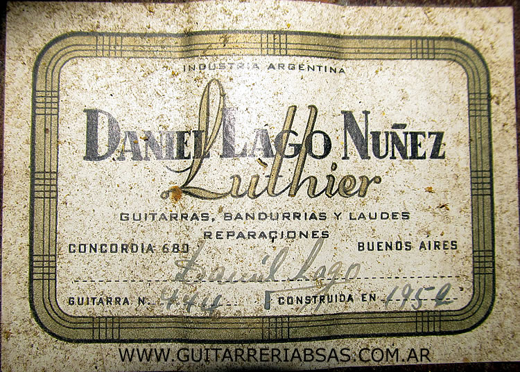 Lago Nuñez Daniel - 1952 