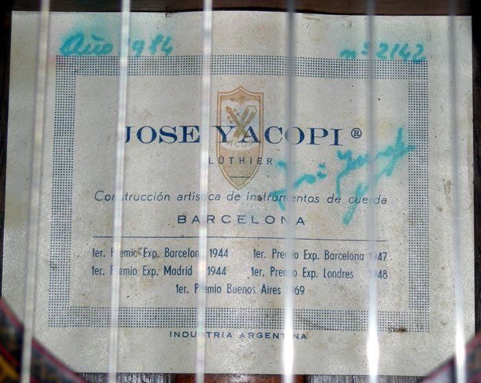 Yacopi Jose - 1984 N° 2142 